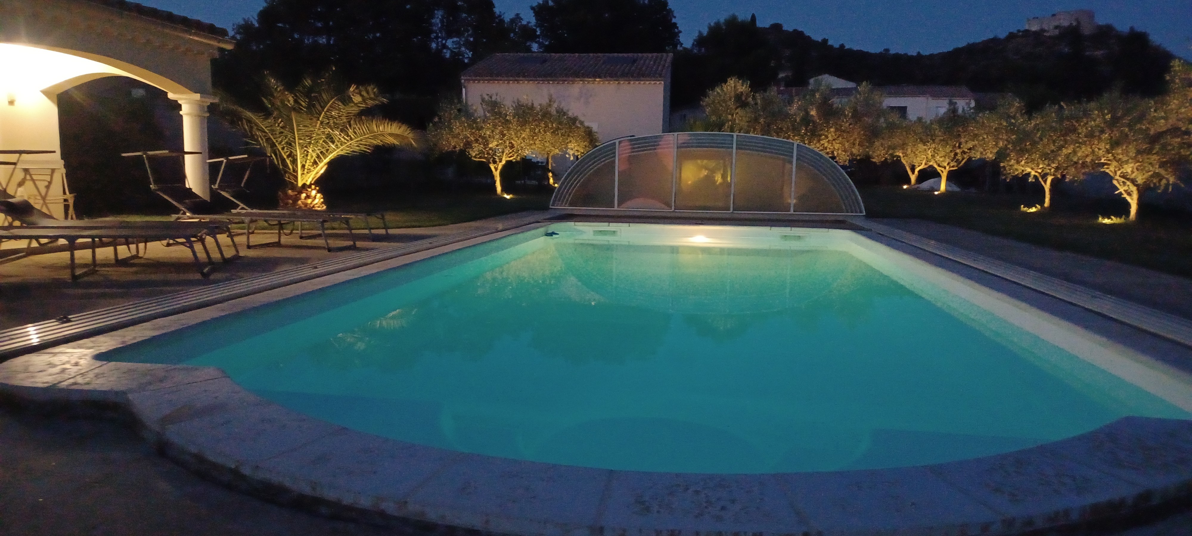 Piscine de nuit